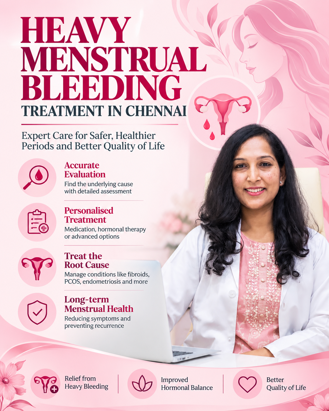 Heavy menstrual bleeding treatment in Chennai with Dr. Shruthi Sreedhar