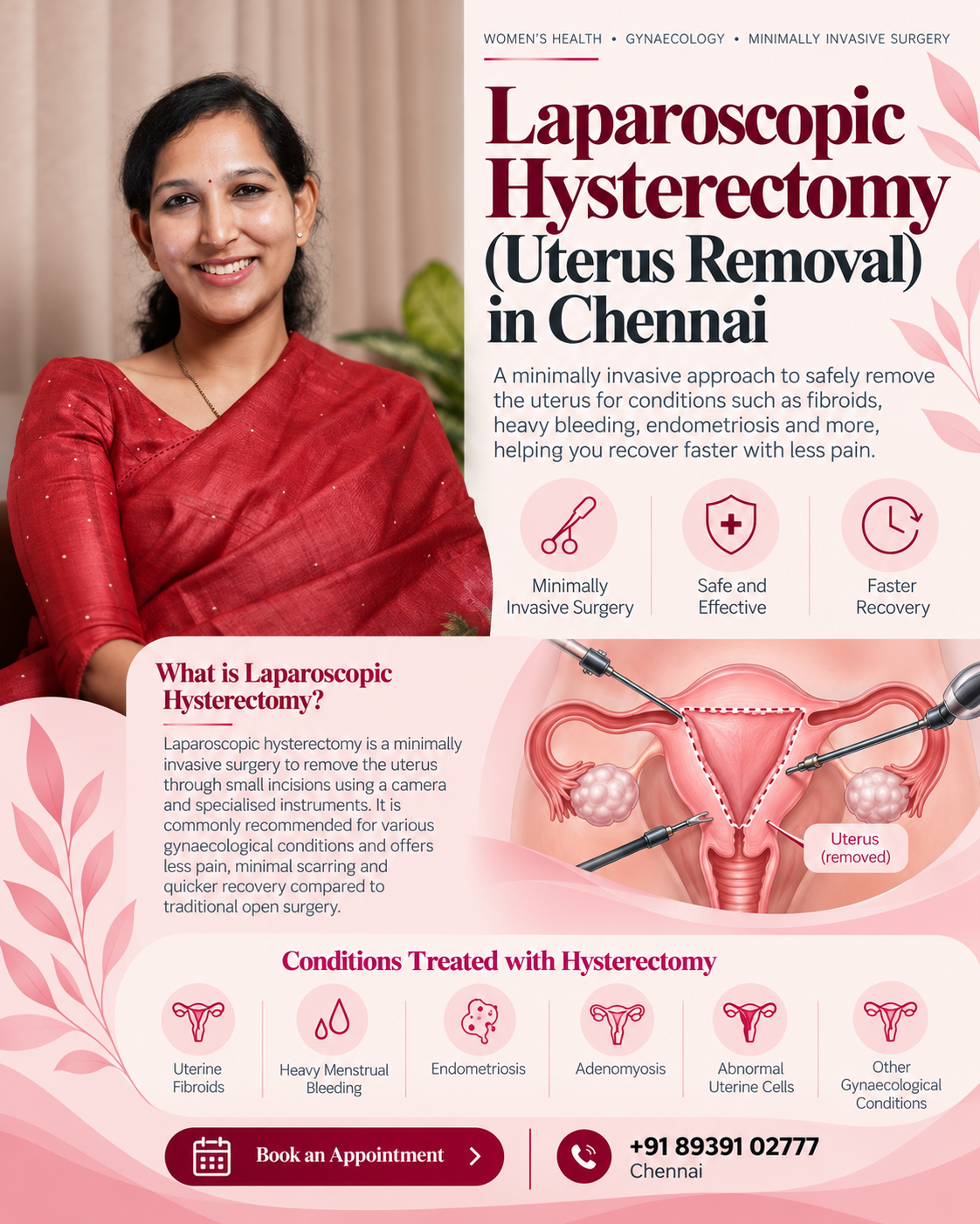 Laparoscopic hysterectomy and uterus removal consultation in Chennai