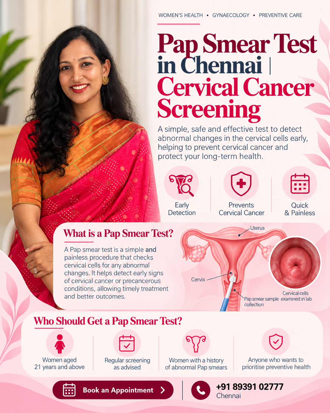 Pap Smear Test in Chennai and cervical cancer screening with Dr. Shruthi Sreedhar