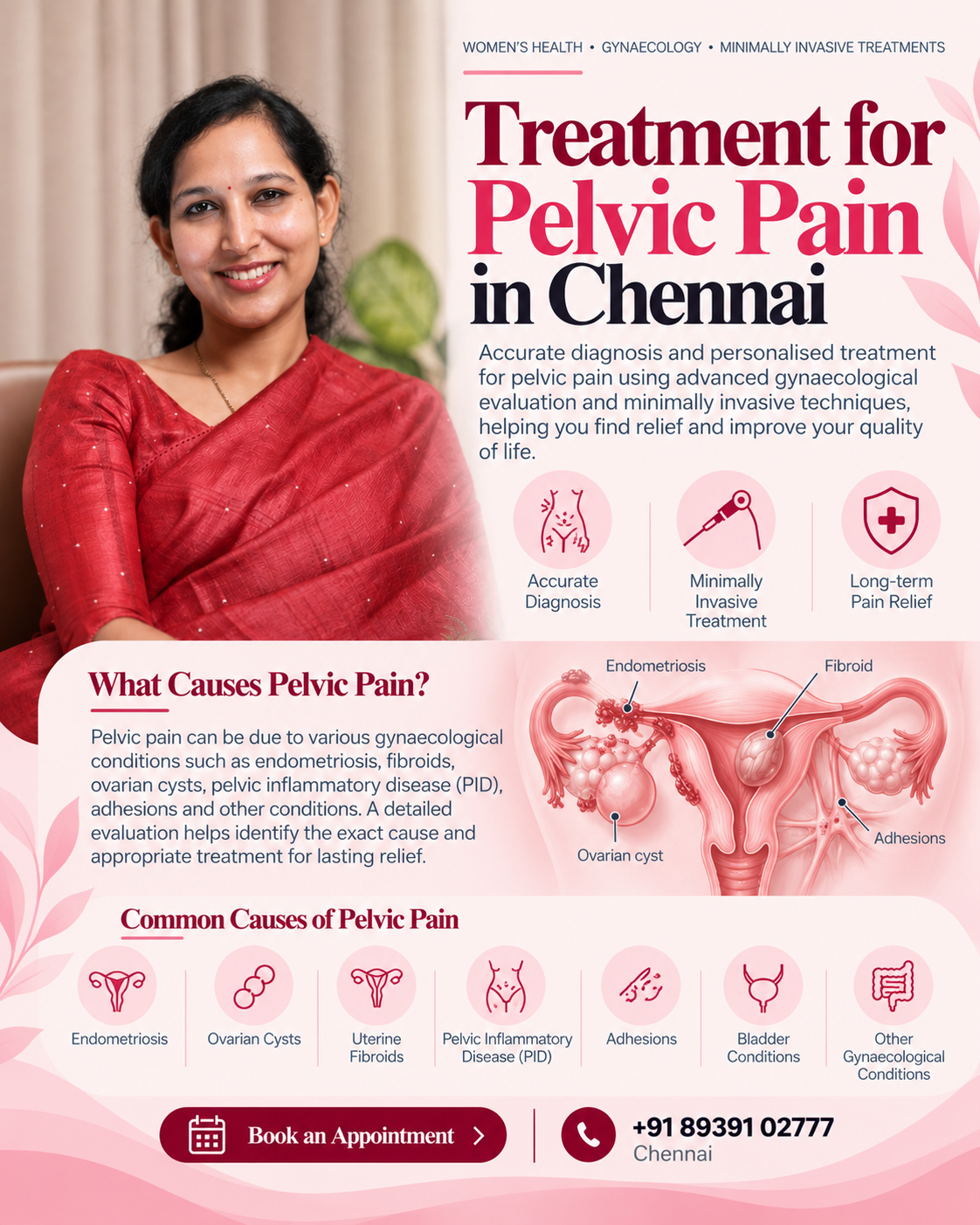 Relief for Pelvic Pain in Chennai - gynaecological care with Dr. Shruthi Sreedhar